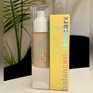 NIB KOPARI SunShield Soft Glow Daily Face, TULA Protect & Glow Daily Sunscreen